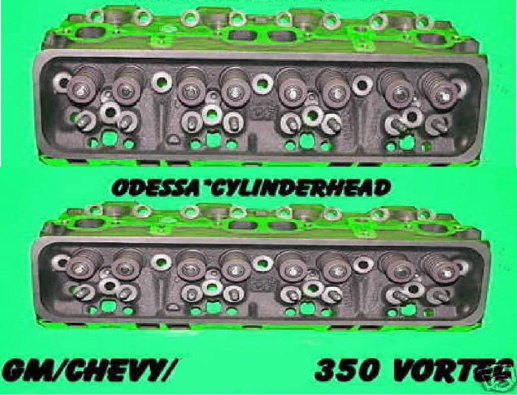EngineQuest ch350c Vortec Heads, RHS, GM 906 & 062