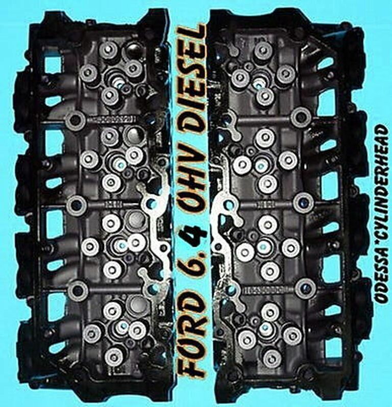 2 ford 6.4 powerstroke V8 twin turbo diesel F350 truck cylinder heads.